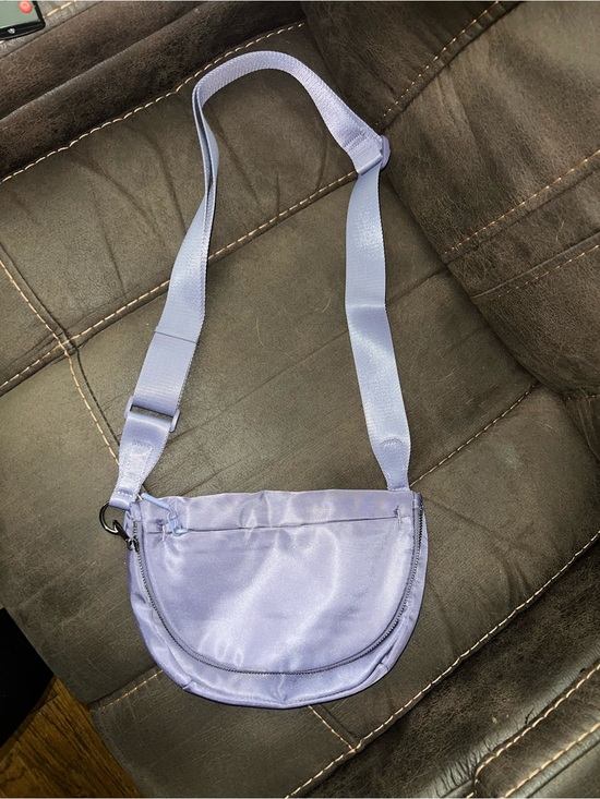Handbags - Lilac Satin Crossbody Bag - Women